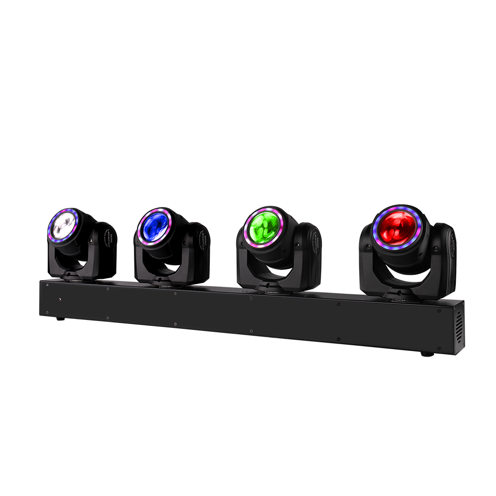 4 Head 80W LED Beam Moving Head Light RGBW 30000H Life 1.8° Beam Angle ...